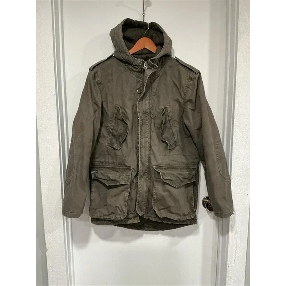 Converse Military Field Jacket, Army Green, Men's Small, Farm Chore Coat, Lined - Picture 1 of 16